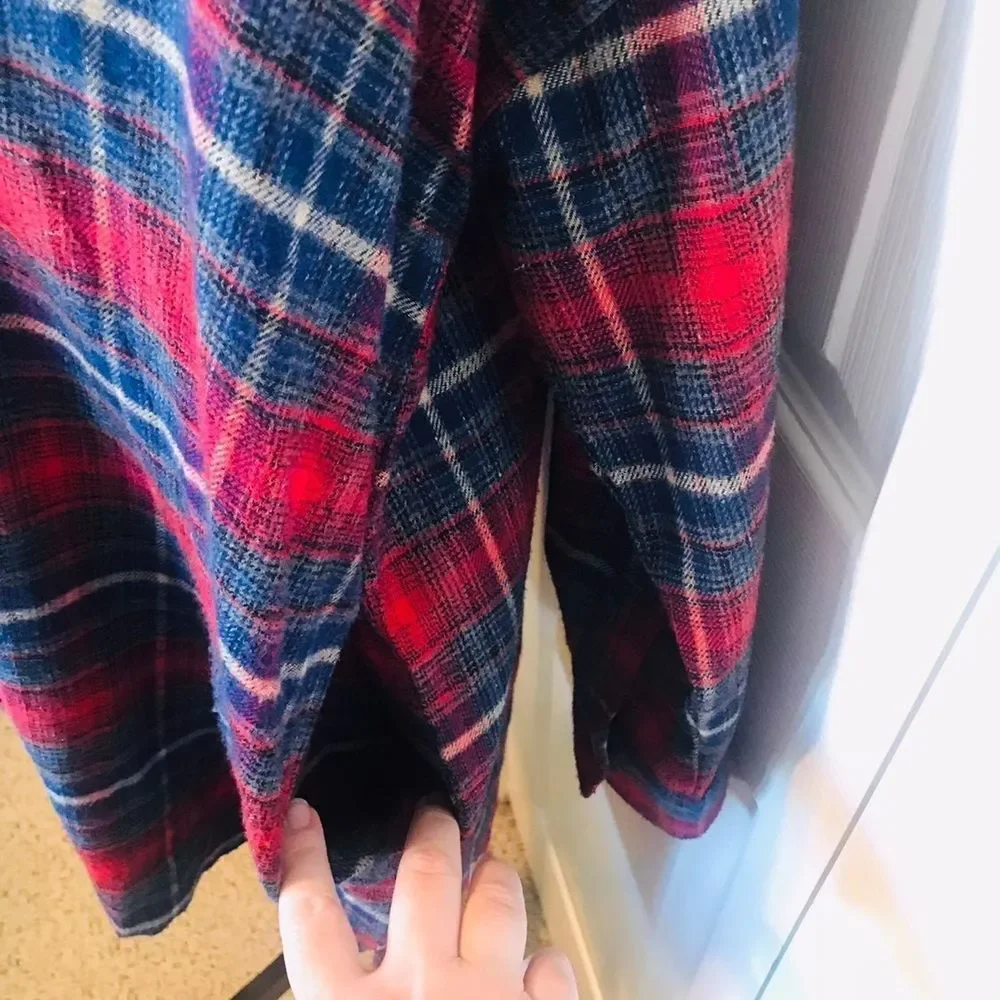 PEACH LOVE CALIFORNIA long sleeve flannel jacket shacket pockets. Size‎ small